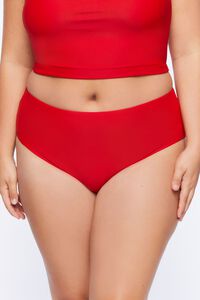 HIGH RISK RED Plus Size Cheeky Bikini Bottoms, image 2