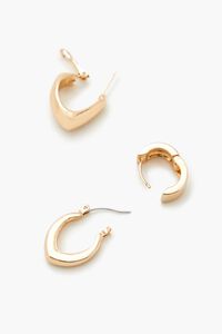 GOLD Geo Hoop Earring Set, image 3
