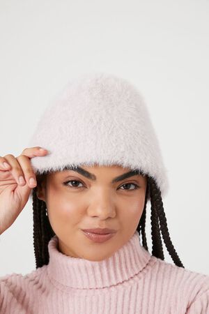 LILAC Faux Fur Bucket Hat, image 1