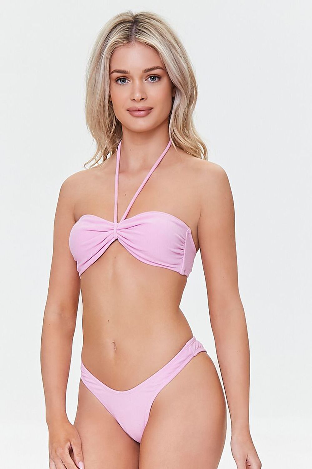 PURPLE Terry Cloth Bikini Bottoms, image 1