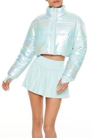 SEAFOAM Active Iridescent Puffer Jacket, image 1