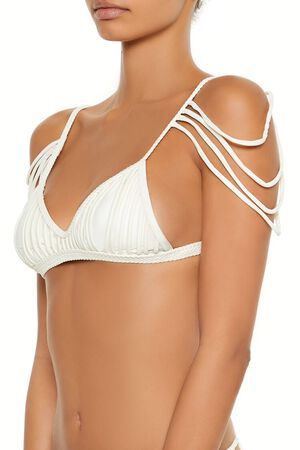 CREAM Macrame Bralette Bikini Top, image 3