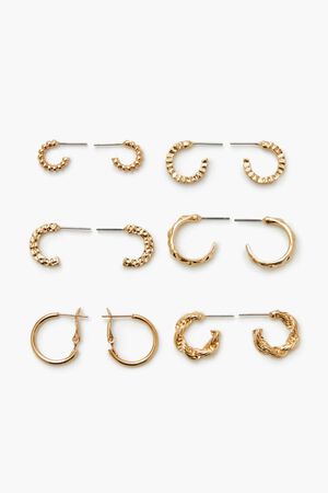 GOLD Assorted Hoop Earring Set, image 1