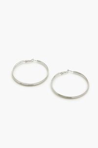 SILVER Etched Hoop Earrings, image 2
