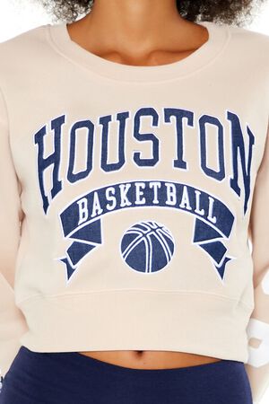 TAUPE/MULTI Houston Basketball Graphic Pullover, image 3