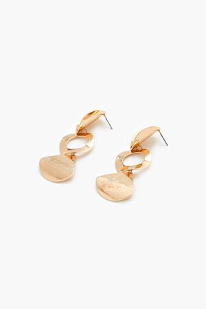 GOLD Tiered Geo Drop Earrings, image 2