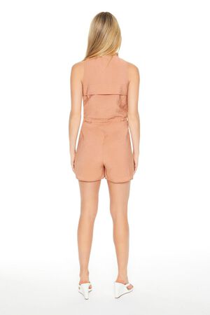 COPPER Sleeveless Drawstring Romper, image 3