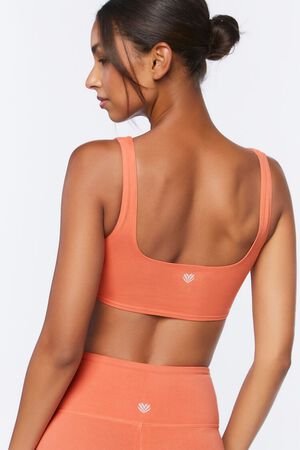 POWDER PINK Drawstring Sports Bra, image 3