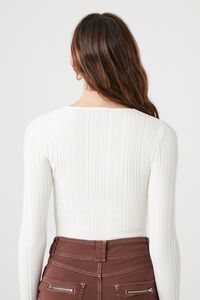 VANILLA Cropped Rib-Knit Sweater, image 3