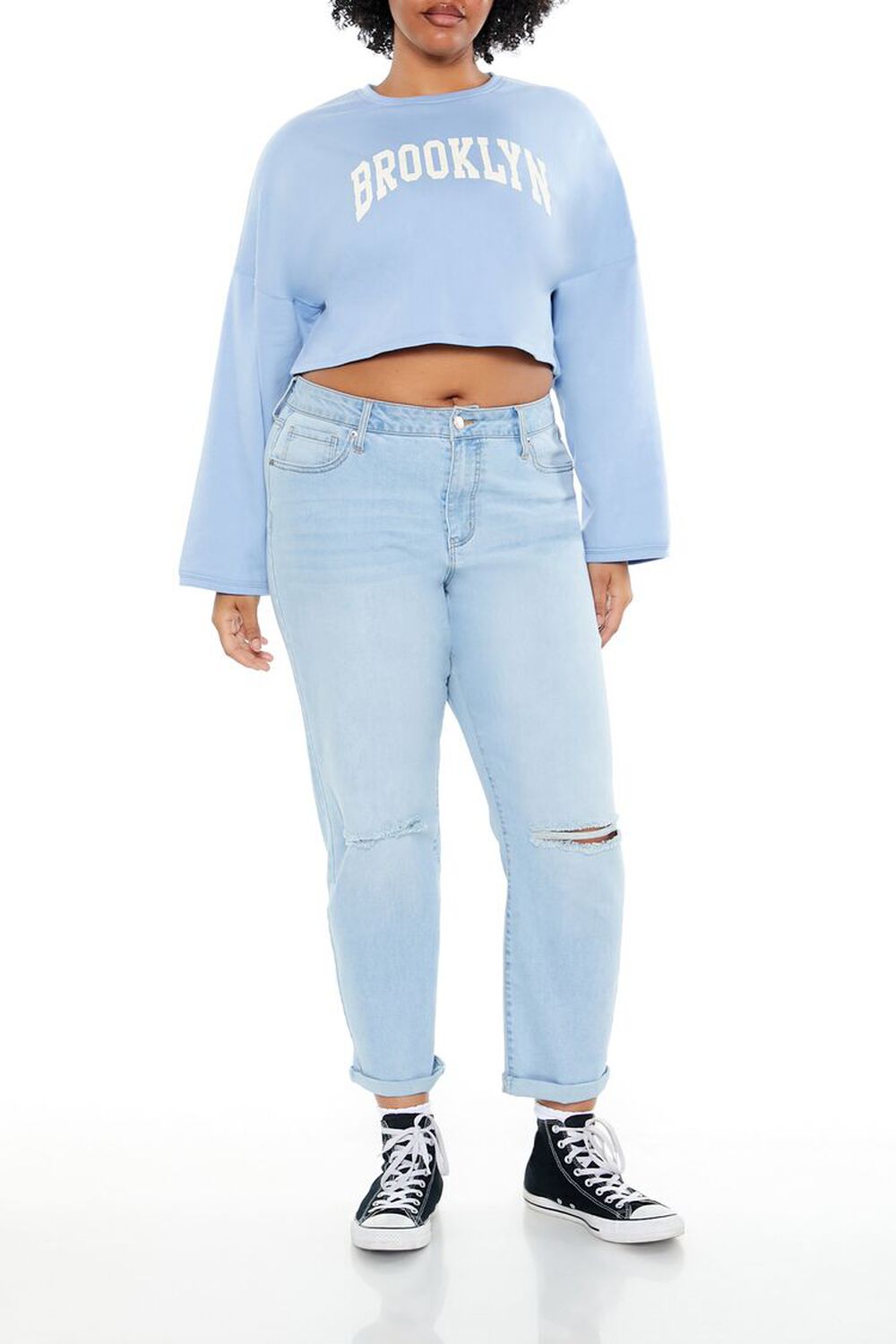 BLUE/MULTI Plus Size Brooklyn Pullover, image 2