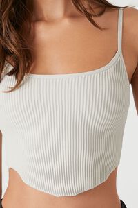 KHAKI Sweater-Knit Cropped Cami, image 5