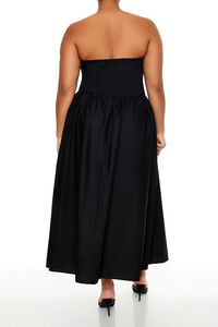 BLACK Plus Size Sweetheart Midi Dress, image 4