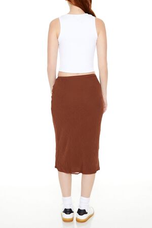 CAPPUCCINO Chiffon Midi Skirt, image 3