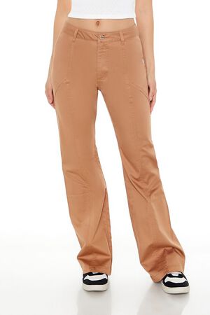 CAMEL Straight-Leg Mid-Rise Pants, image 2