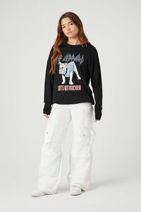 BLACK/MULTI Def Leppard Graphic Sweater, image 4