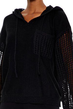CREAM Open-Knit Netted Hoodie, image 3