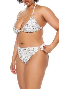 WHITE/MULTI Plus Size Horse Bikini Bottoms, image 4