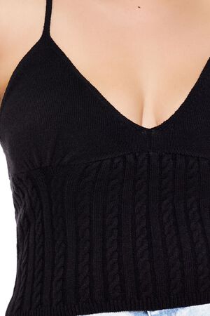DARK GREEN Plus Size Sweater-Knit Cami, image 3