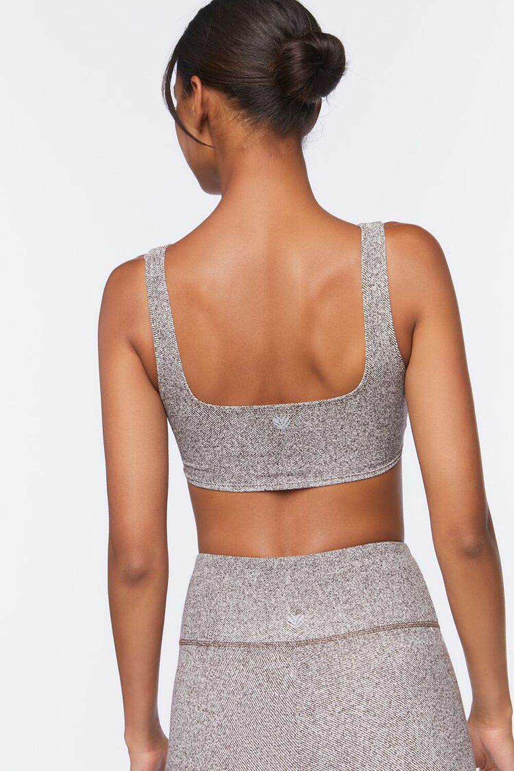 TURKISH COFFEE Ruched Drawstring Sports Bra, image 3