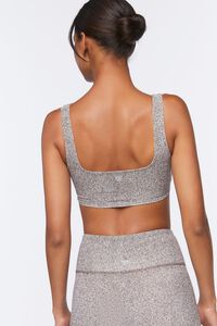 TURKISH COFFEE Ruched Drawstring Sports Bra, image 3