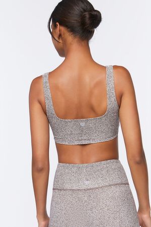 TURKISH COFFEE Ruched Drawstring Sports Bra, image 3