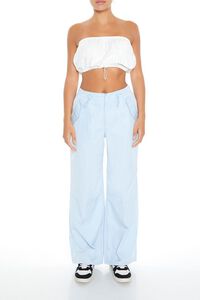 WHITE Cargo Tube Crop Top, image 2
