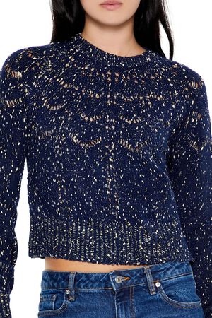 EGRET Metallic Pointelle Sweater, image 3