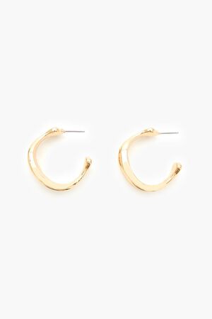 GOLD Thick Hoop Earrings, image 1