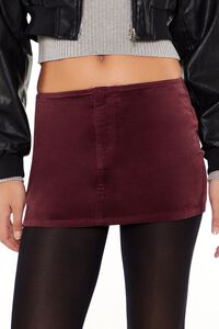 MERLOT Velvet Mini Skirt, image 5