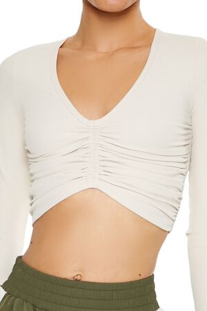 BIRCH Active Ruched Crop Top, image 3