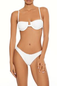 CREAM Crochet High-Leg Bikini Bottoms, image 3