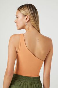 TOASTED ALMOND Sculpt Shape One-Shoulder Bodysuit, image 3