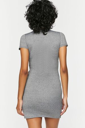 TAUPE Short-Sleeve Cutout Mini Dress, image 3