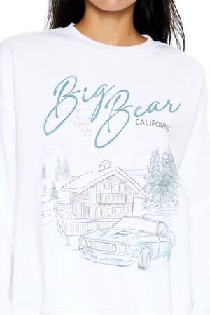WHITE/MULTI Big Bear California Graphic Pullover, image 3