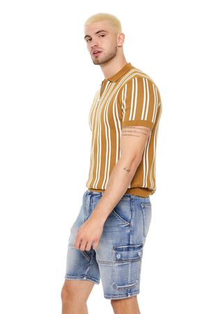 COFFEE/CREAM Striped Sweater-Knit Shirt, image 2