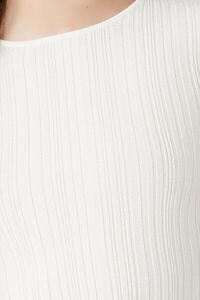 VANILLA Cropped Rib-Knit Sweater, image 5