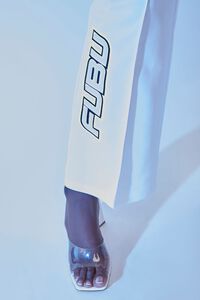 WHITE/MULTI FUBU Embroidered Mesh Pants, image 6