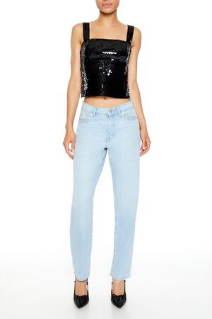 BLACK Tie-Back Sequin Top, image 2