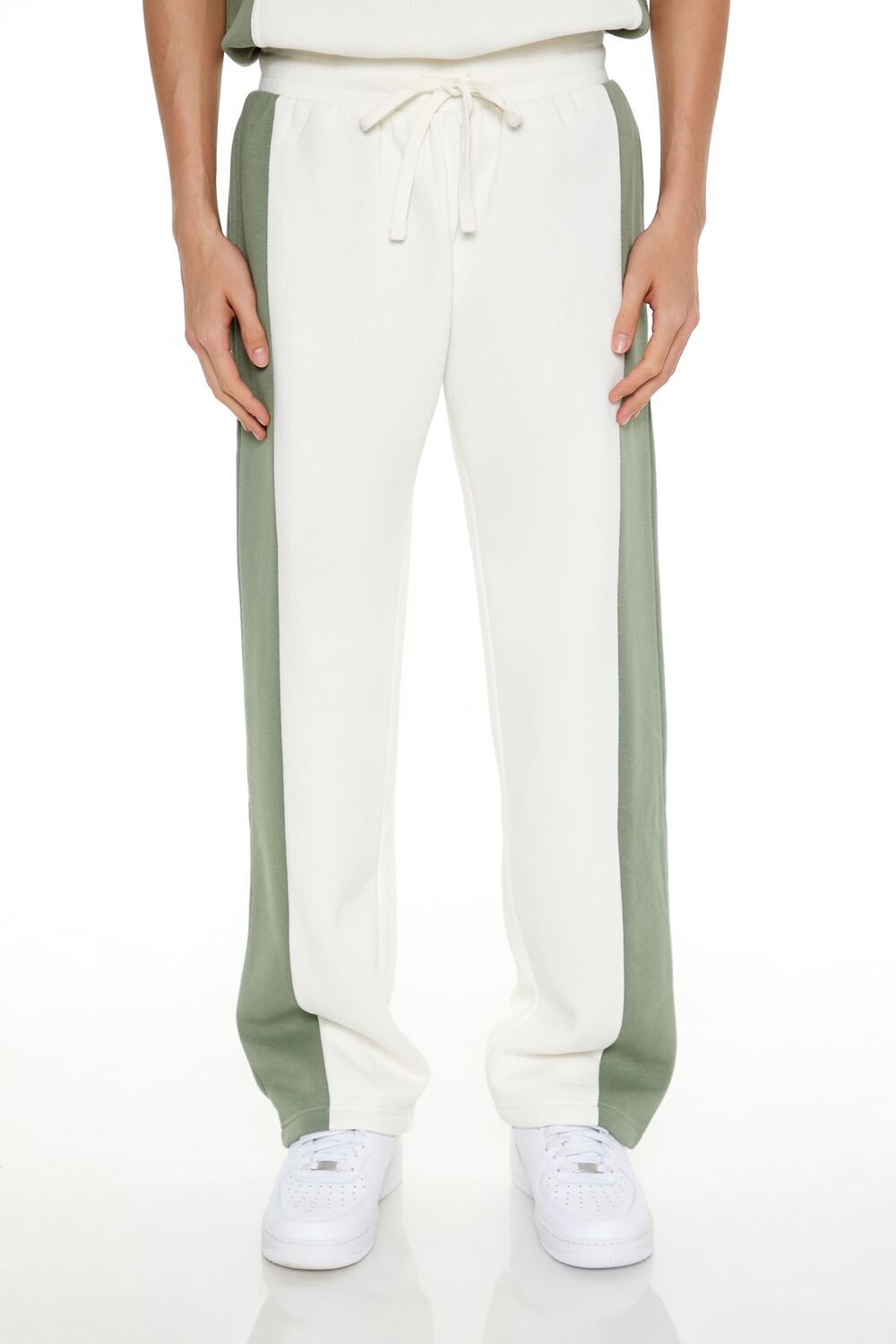 SAGE/CREAM Colorblock Athletic Pants, image 2