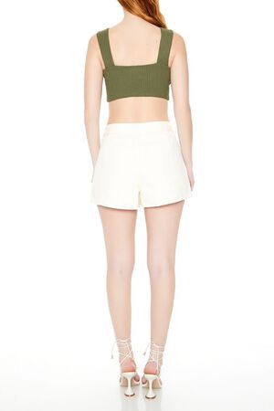 CREAM Twill Mid-Rise Shorts, image 3