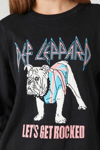 BLACK/MULTI Def Leppard Graphic Sweater, image 5