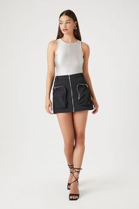 BLACK Cargo Mini Skirt, image 5