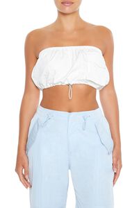 WHITE Cargo Tube Crop Top, image 1