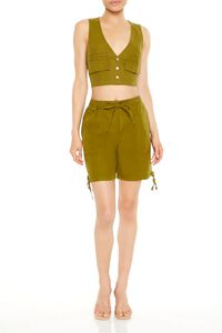 AVOCADO Cropped Twill Cargo Vest, image 4