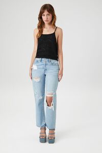 BLACK Sweater-Knit Cami, image 4