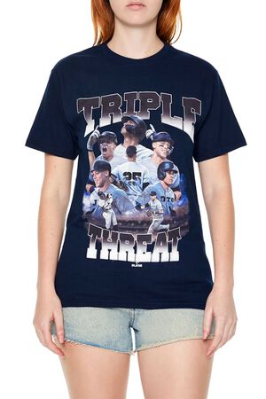 NAVY/MULTI Triple Threat MLB Graphic Tee, image 1