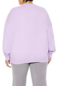 LAVENDER/MULTI Plus Size Beaded Leo Pullover, image 5