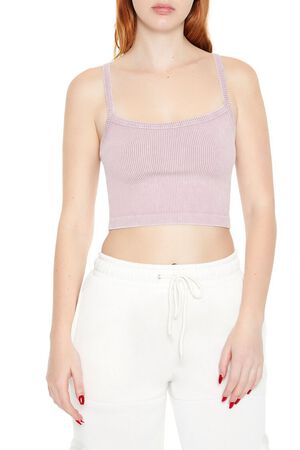 PURPLE Seamless Cropped Cami, image 1